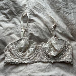 aerie unlined lace bra